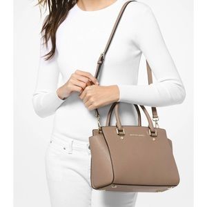 Michael Kors Selma Saffiano Leather Medium Satchel